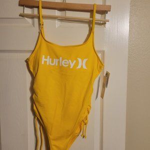 Hurley Yellow bathing suit Size M  NWT